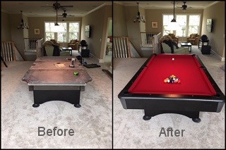 expert pool table recovering in Greenville content img3